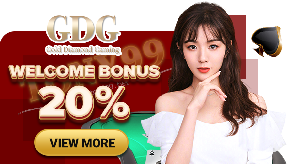 GDG Gold Diamond Gaming Live Casino Welcome Bonus 20%