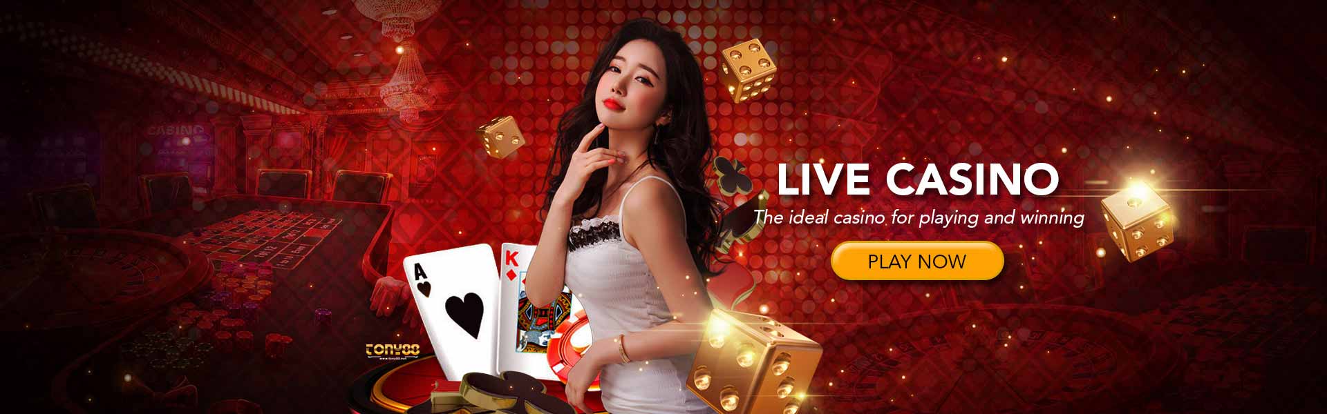 Live casino table with professional dealer for real-time gaming