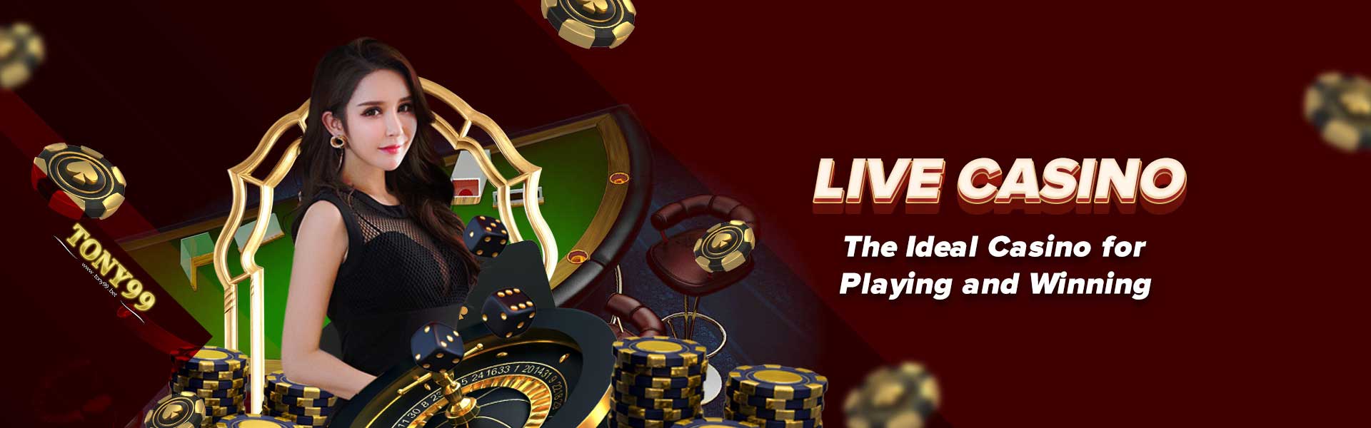 Live casino table with professional dealer for real-time gaming