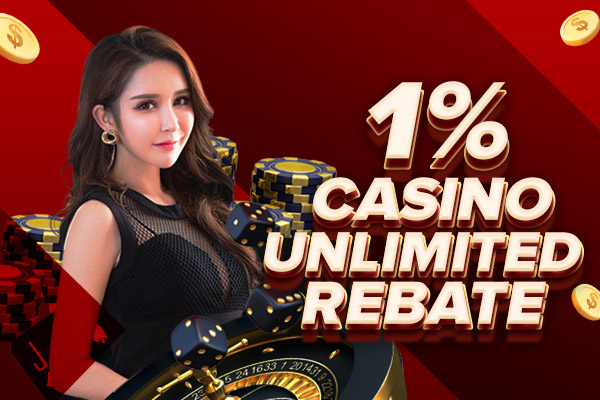 1% LIVE CASINO Unlimited REBATE