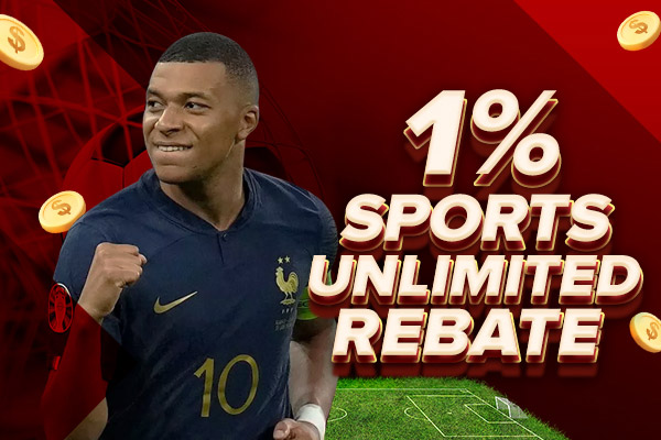1% SPORTBOOK Unlimited REBATE