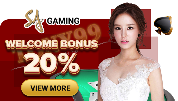 SA Gaming Live Casino Welcome Bonus 20%