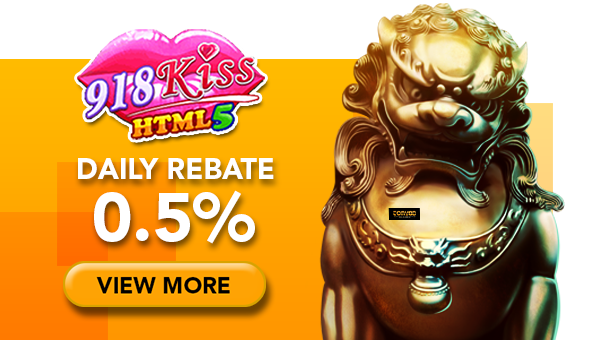 918Kiss HTML5 Slot Games Daily Rebate 0.5%